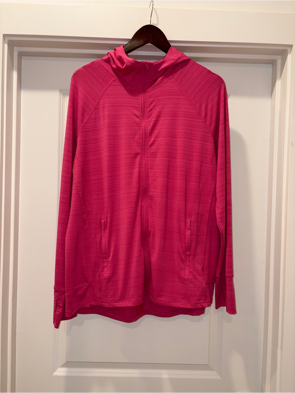 Athleta UPJ Pink Full Zip Long Sleeve Jacket Sz 1X